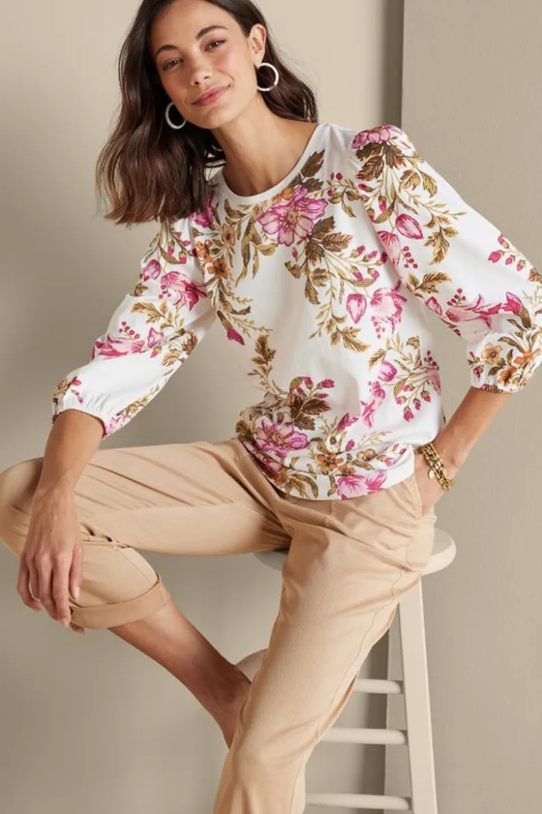 Soft Surroundings Lesley Printed Top| Tops