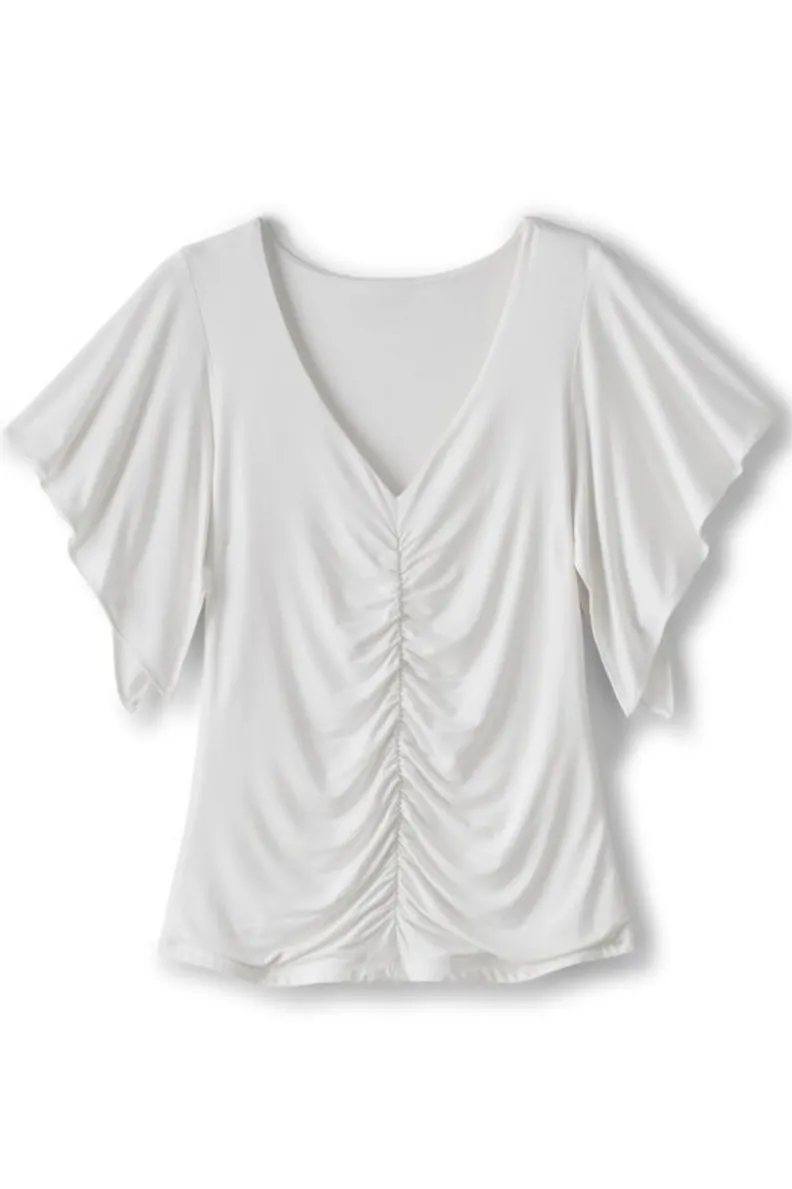 Soft Surroundings Leya Ruched Top| Tops