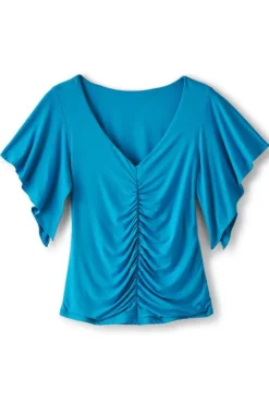 Soft Surroundings Leya Ruched Top| Tops