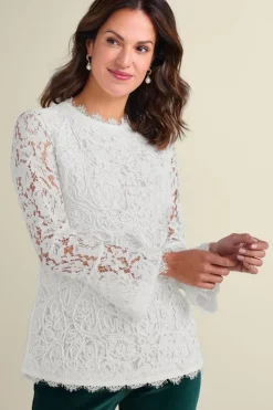 Soft Surroundings Lilith Lace Top| Tops