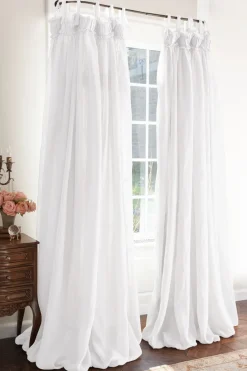 Soft Surroundings Linen Balloon Drapery Panel| Window Coverings