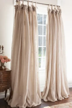 Soft Surroundings Linen Balloon Drapery Panel| Window Coverings
