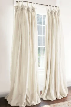 Soft Surroundings Linen Balloon Drapery Panel| Window Coverings