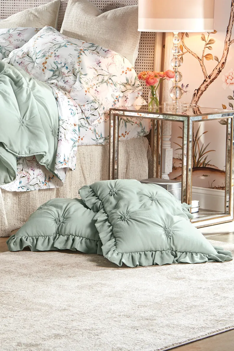 Soft Surroundings Lombardi Smocked Bed Sham I| Bedding|Bedding Collections