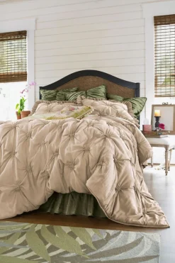 Soft Surroundings Lombardi Smocked Coverlet I| Bedding|Bedding Collections