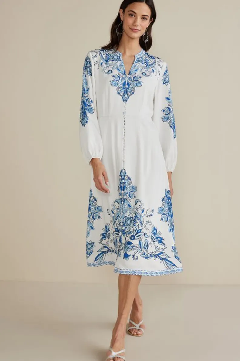 Soft Surroundings Louise Midi Dress| Dresses