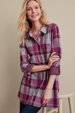 Soft Surroundings Mad About Plaid Top| Tops