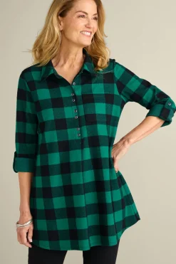 Soft Surroundings Mad About Plaid Tunic| Tops|Tunics & Leggings