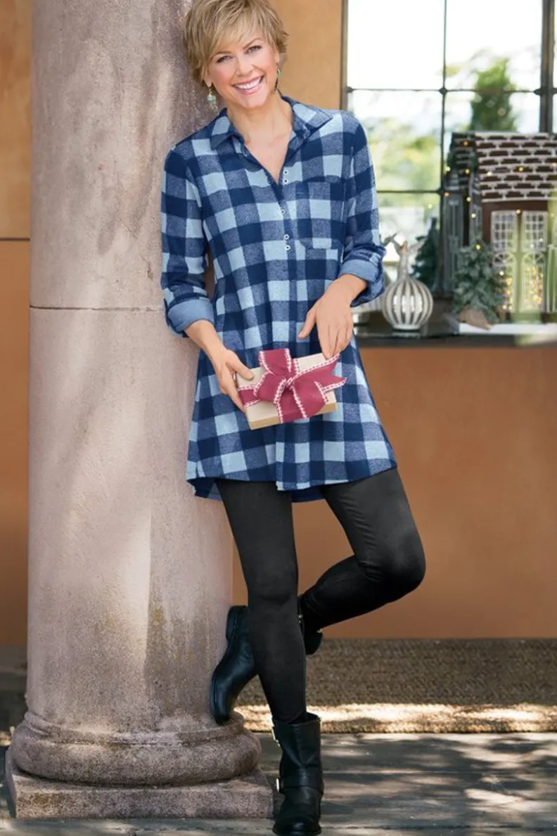 Soft Surroundings Mad About Plaid Tunic| Tops|Tunics & Leggings