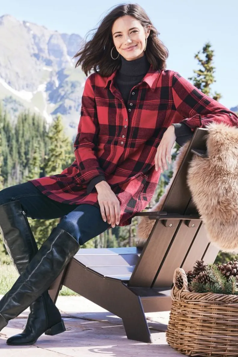 Soft Surroundings Mad About Plaid Tunic| Tops|Tunics & Leggings