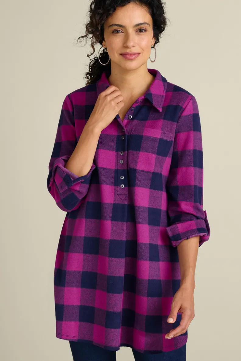 Soft Surroundings Mad About Plaid Tunic| Tops|Tunics & Leggings