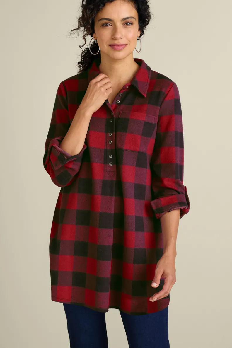 Soft Surroundings Mad About Plaid Tunic| Tops|Tunics & Leggings
