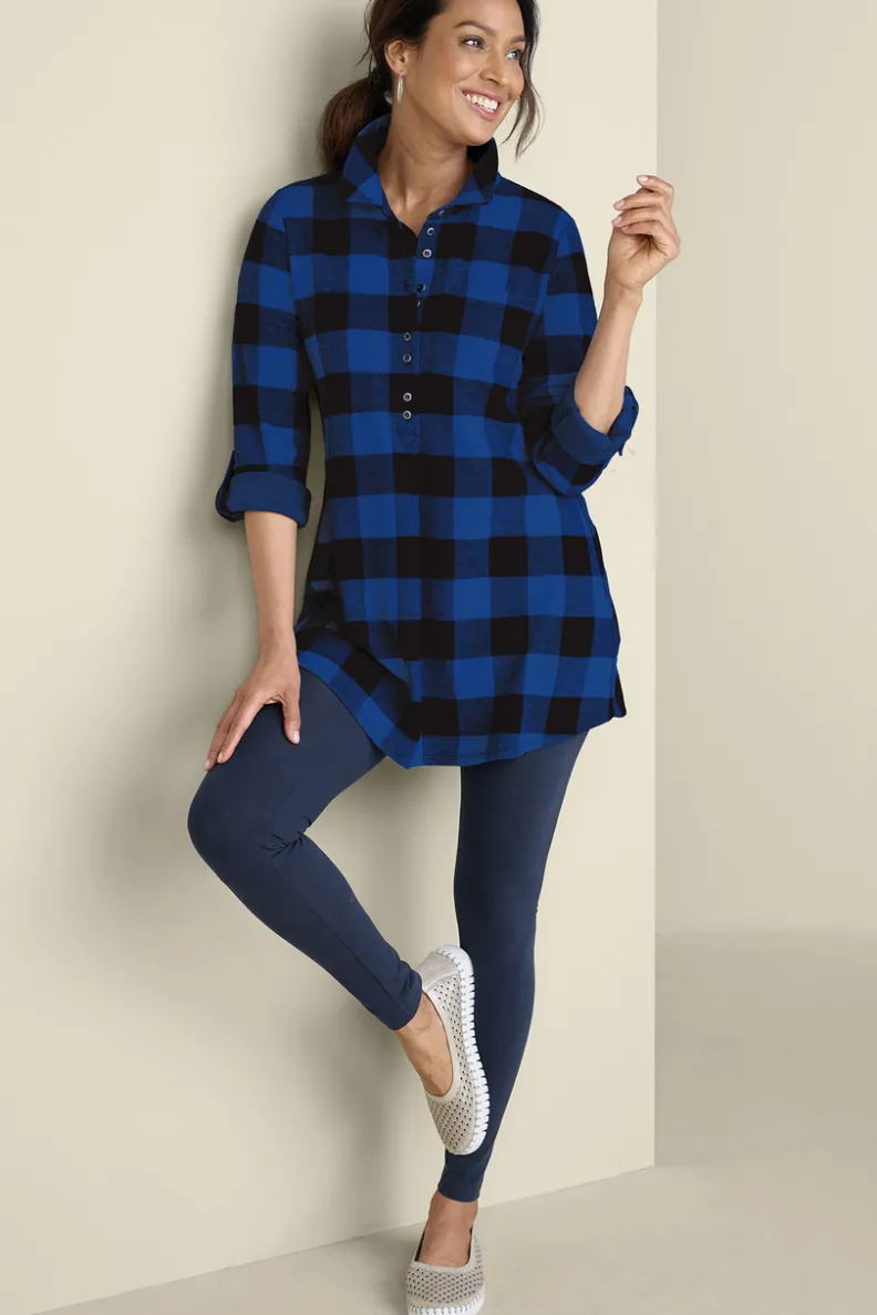 Soft Surroundings Mad About Plaid Tunic| Tops|Tunics & Leggings