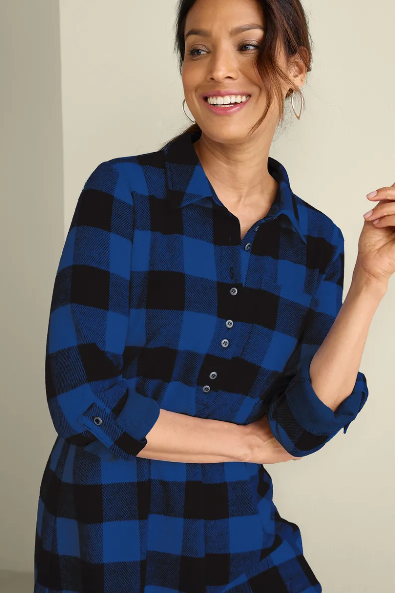 Soft Surroundings Mad About Plaid Tunic| Tops|Tunics & Leggings