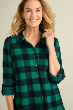 Soft Surroundings Mad About Plaid Tunic| Tops|Tunics & Leggings