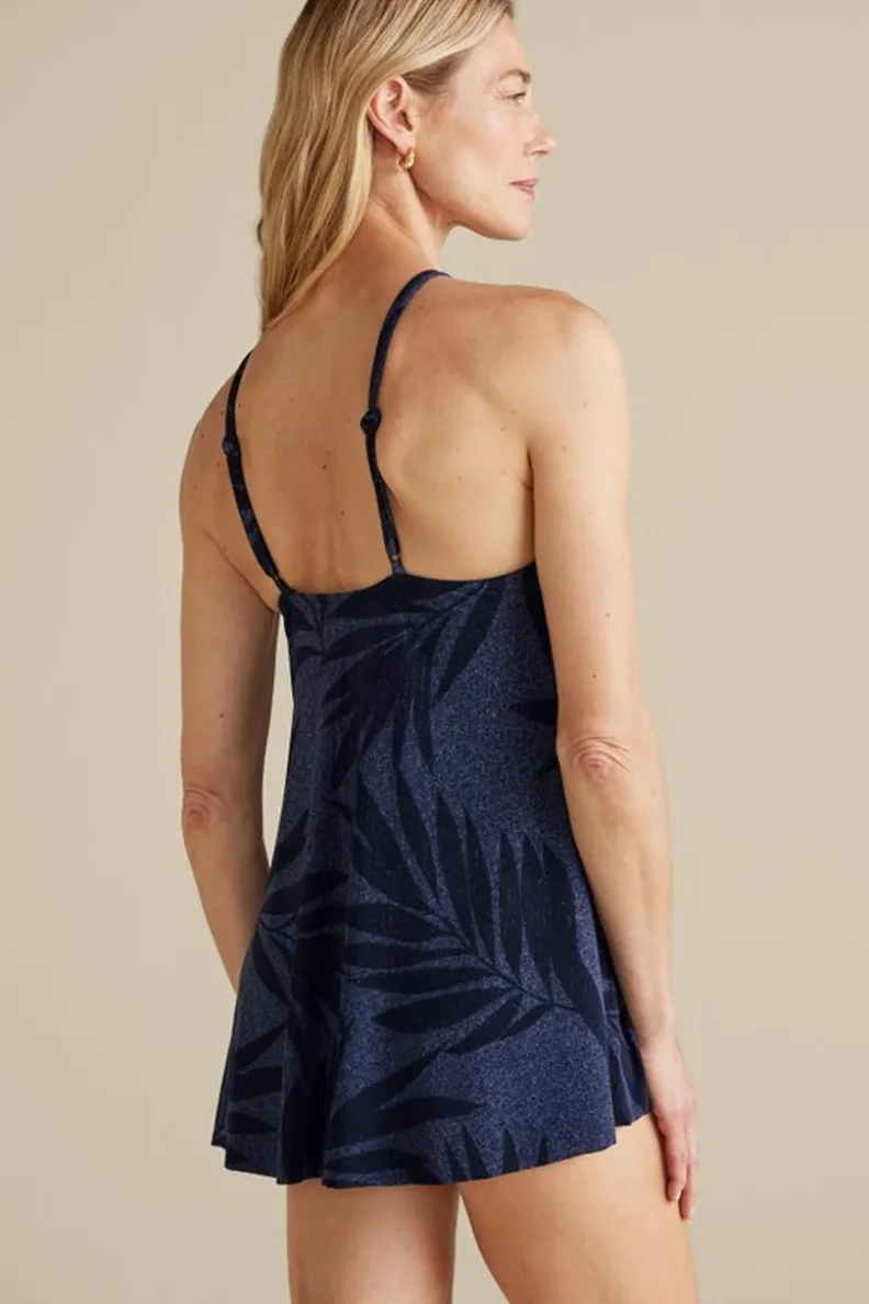 Soft Surroundings Magicsuit By Miraclesuit Parker Palms Swim Dress| Swimwear