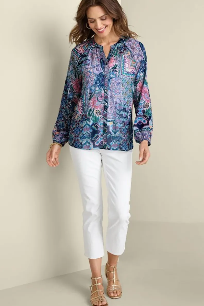 Soft Surroundings Maisie Long Sleeve Top| Tops