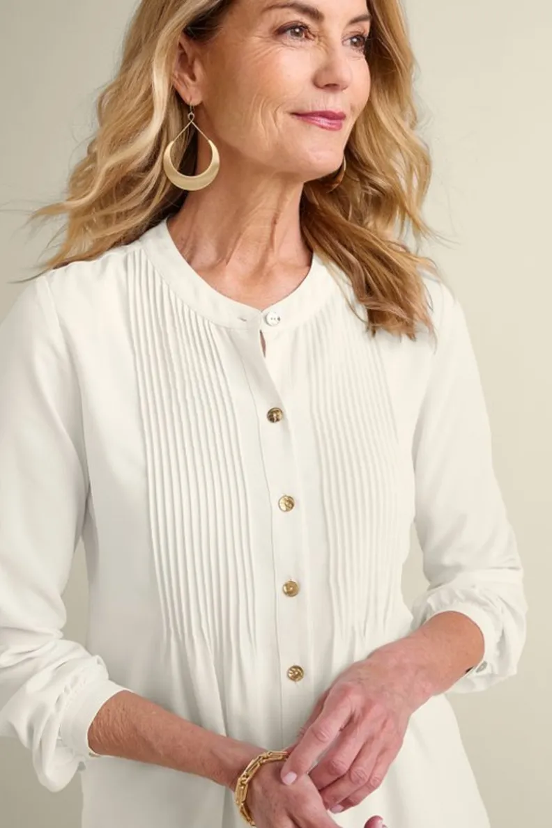 Soft Surroundings Makara Button Tunic| Tops