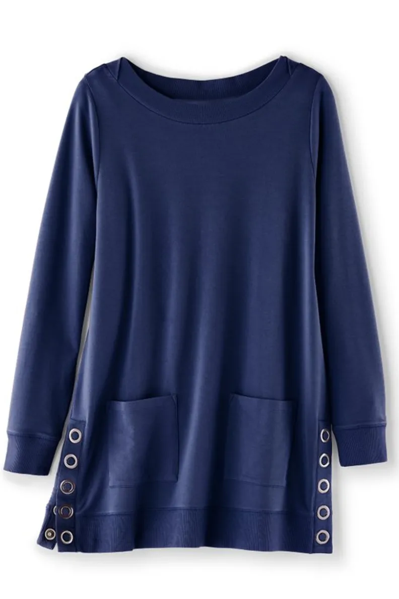 Soft Surroundings Make It Snappy Pullover| Tops