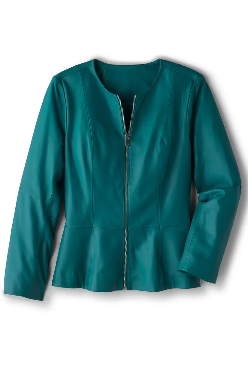 Soft Surroundings Marfa Leather Jacket| Toppers|Jackets & Coats