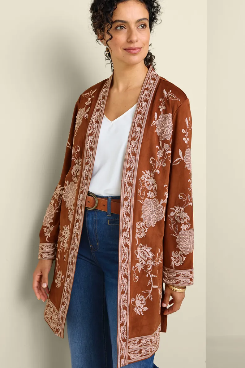 Soft Surroundings Marienne Faux Suede Jacket| Toppers|Jackets & Coats