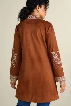 Soft Surroundings Marienne Faux Suede Jacket| Toppers|Jackets & Coats