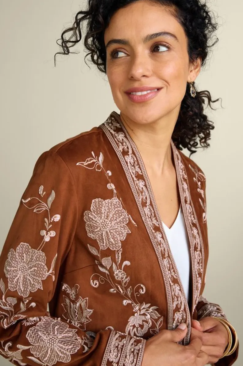 Soft Surroundings Marienne Faux Suede Jacket| Toppers|Jackets & Coats