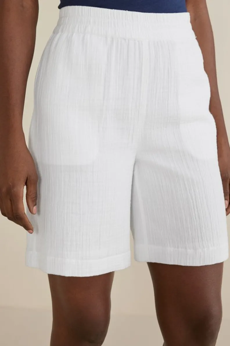 Soft Surroundings Marilla Gauze Shorts| Pants|Shorts