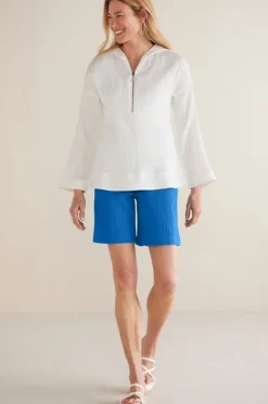 Soft Surroundings Marilla Gauze Shorts| Pants|Shorts