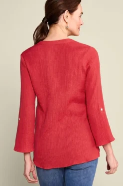 Soft Surroundings Marley Gauze Tunic| Tops|Tunics & Leggings