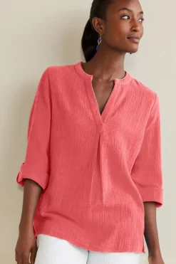 Soft Surroundings Marley Gauze Tunic| Tops|Tunics & Leggings