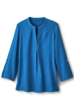 Soft Surroundings Marley Gauze Tunic| Tops|Tunics & Leggings