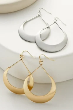 Soft Surroundings Marlo Hoop Earrings| Jewelry|Earrings