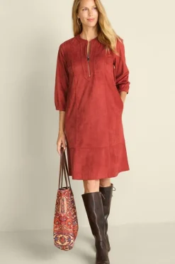 Soft Surroundings Martine Faux Suede Dress| Dresses