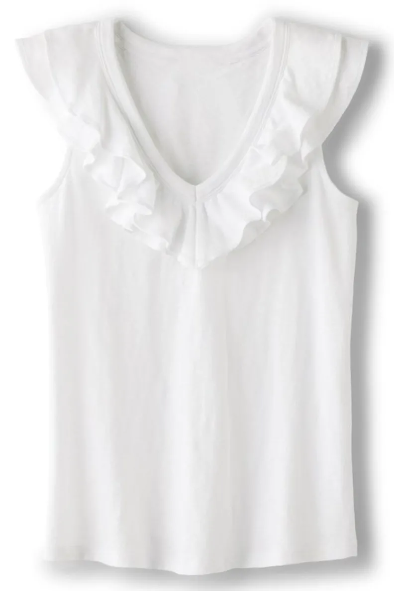 Soft Surroundings Marybeth Ruffle Tank| Tops