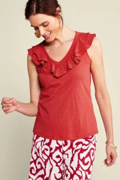 Soft Surroundings Marybeth Ruffle Tank| Tops