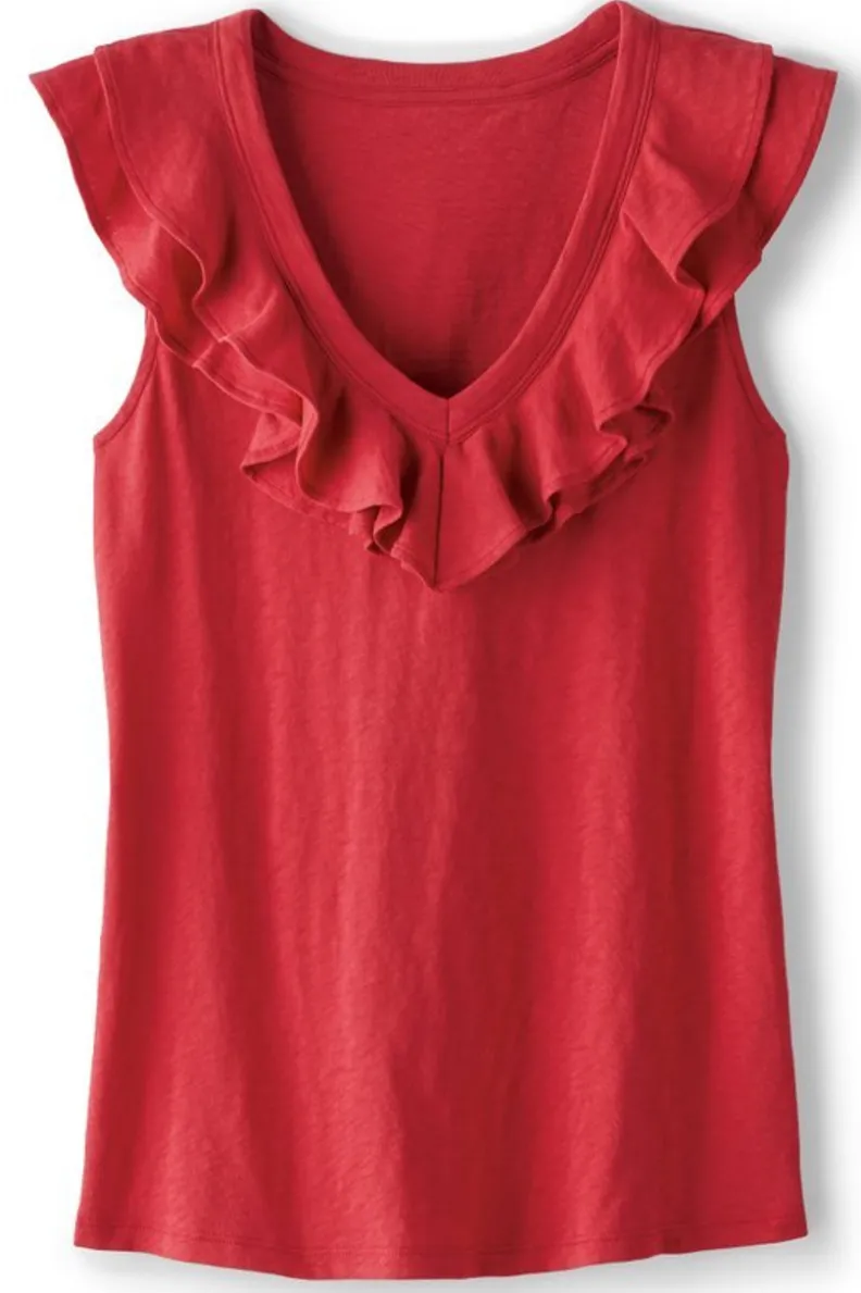 Soft Surroundings Marybeth Ruffle Tank| Tops