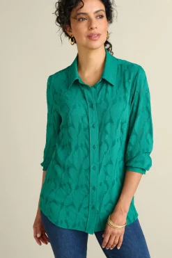 Soft Surroundings Matine Jacquard Tunic & Cami| Tops