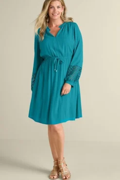 Soft Surroundings Meara Gauze Dress| Dresses