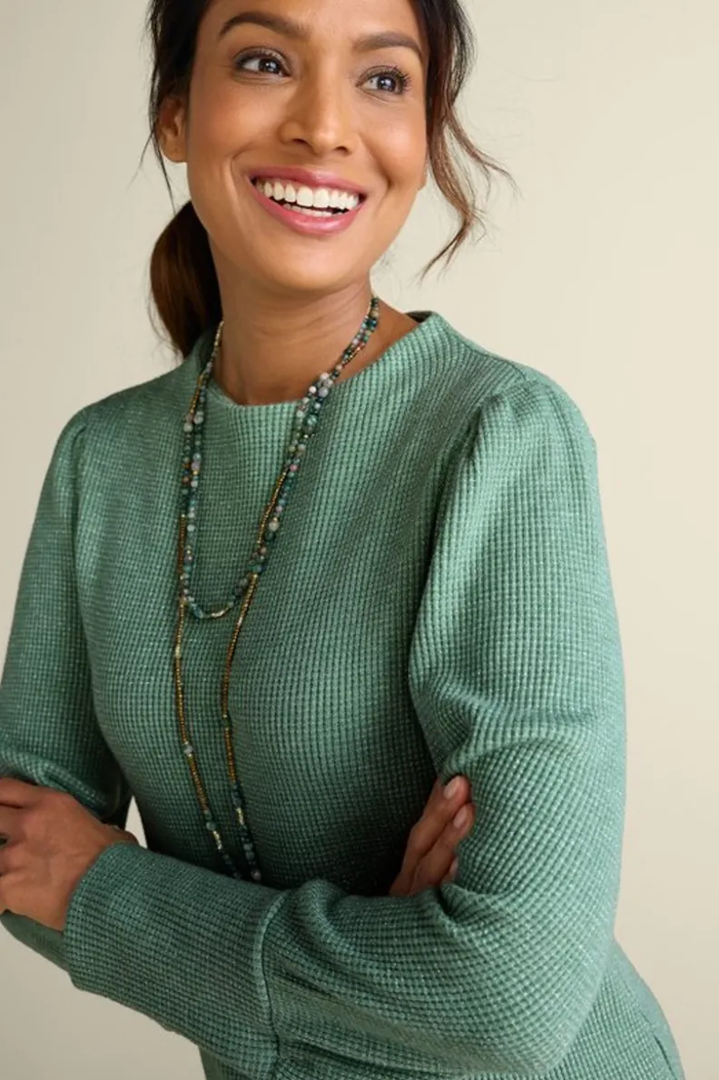 Soft Surroundings Melina Waffle Pullover| Tops