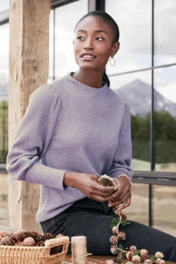 Soft Surroundings Melina Waffle Pullover| Tops