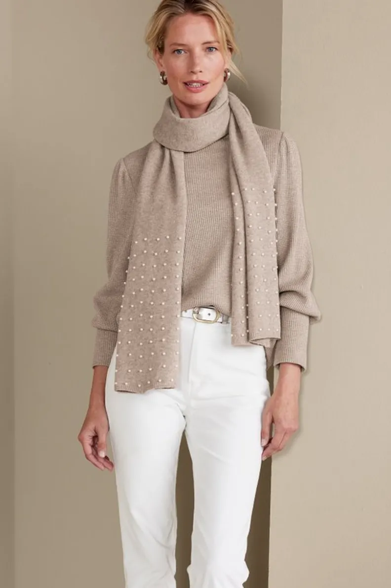 Soft Surroundings Melina Waffle Pullover| Tops