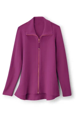 Soft Surroundings Meria Zip Cardi| Tops|Sweaters & Cardigans