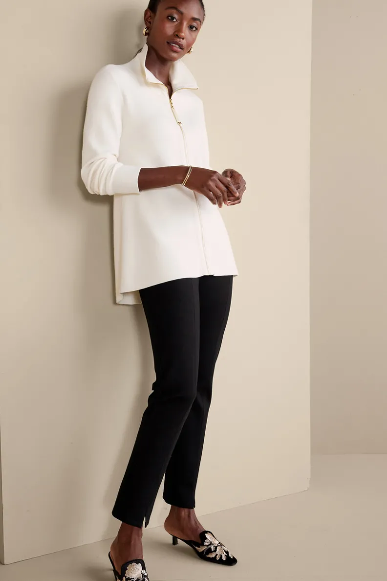 Soft Surroundings Meria Zip Cardi| Tops|Sweaters & Cardigans