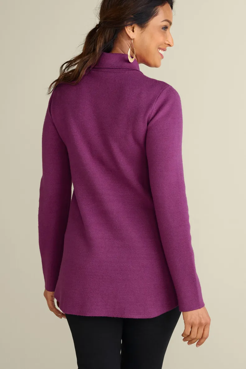Soft Surroundings Meria Zip Cardi| Tops|Sweaters & Cardigans
