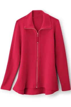 Soft Surroundings Meria Zip Cardi| Tops|Sweaters & Cardigans