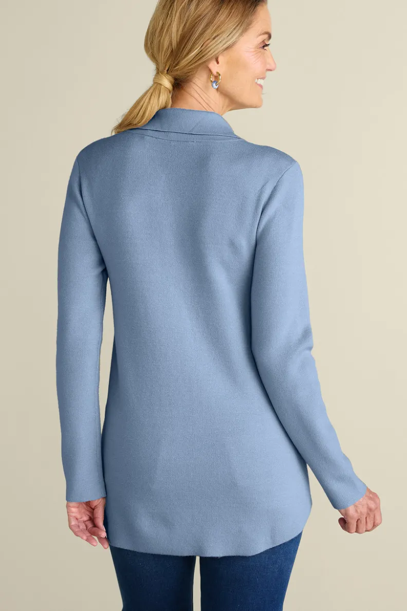 Soft Surroundings Meria Zip Cardi| Tops|Sweaters & Cardigans