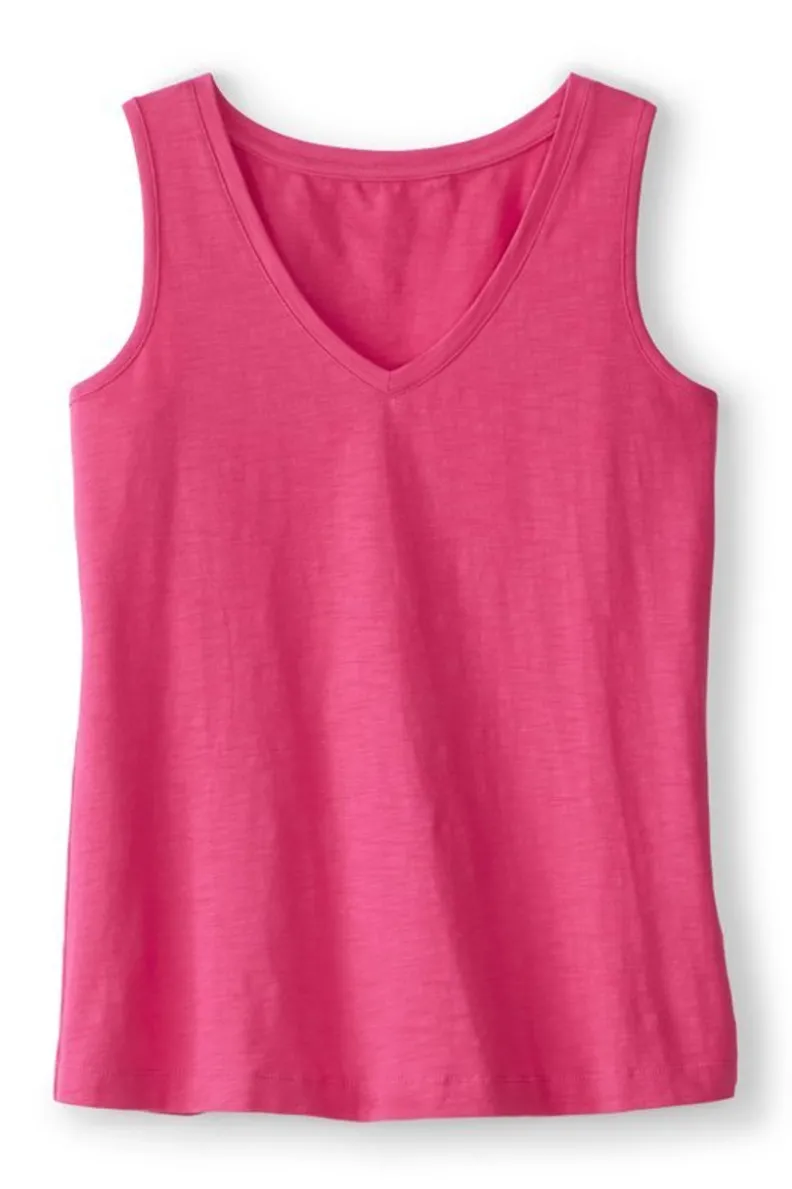 Soft Surroundings Mistral Supima Slub Tank| Tops