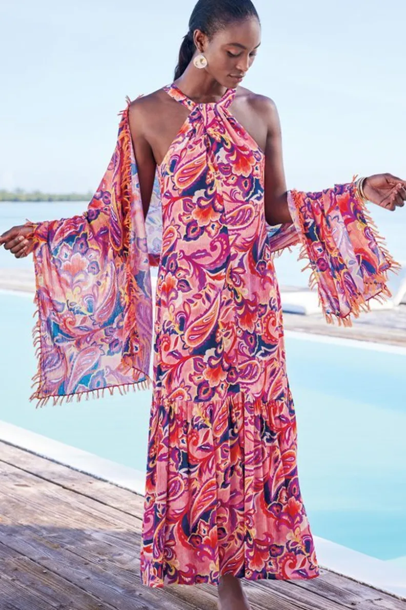Soft Surroundings Nalani Gauze Maxi Dress| Dresses