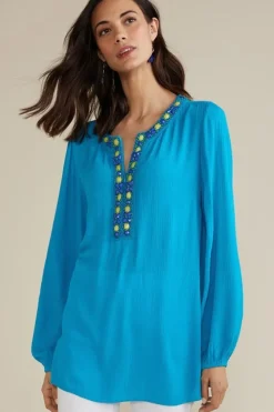Soft Surroundings Nellie Gauze Tunic| Tops